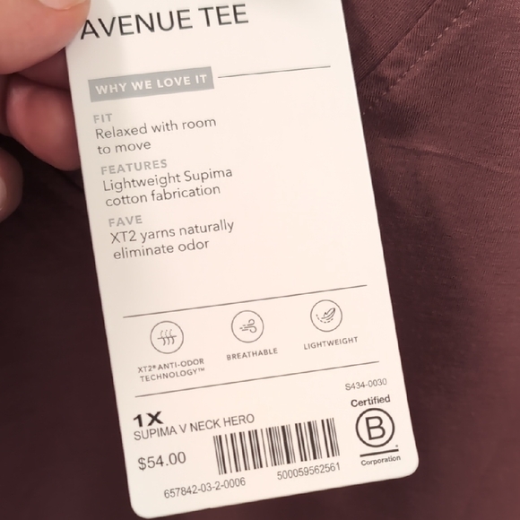 Athleta Women's Avenue TEE  1X - Picture 5 of 7